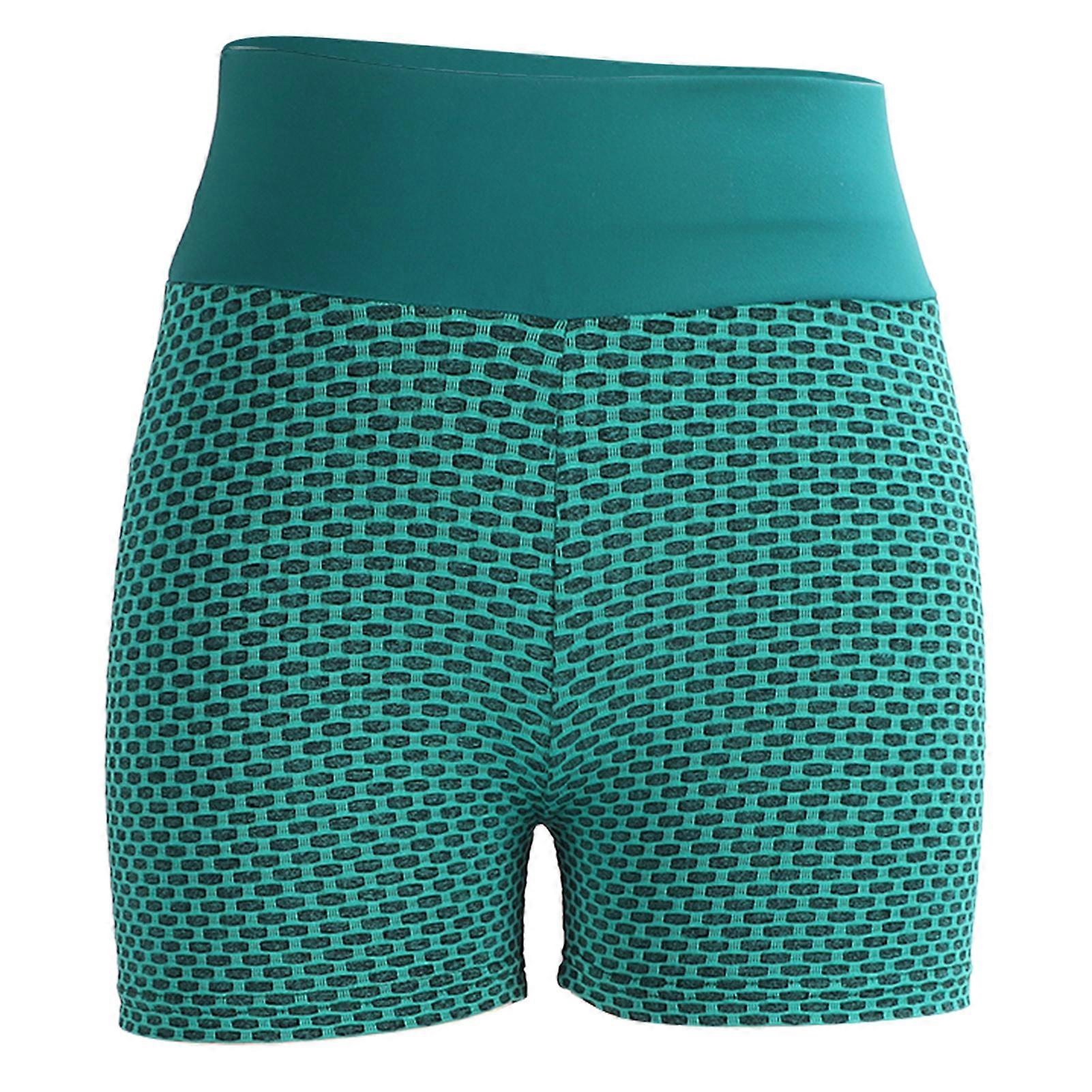 מכנסיים קצרים מכנסיים קצרים מותן גבוה מכנסי יוגה מותניים אלסטיים ריצה אימון כושר מכנסי אופנוענים לנשיםXL