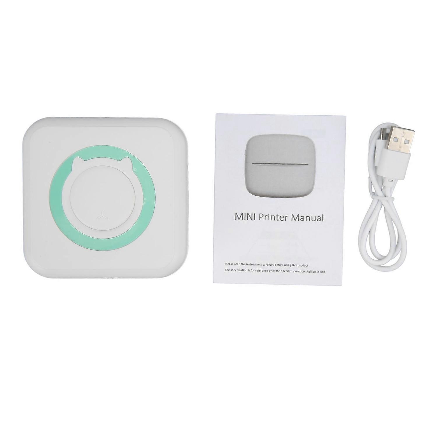 Inkless Pocket Printer Mini Portable Inkless Bluetooth Thermal Pocket Printer for Error Photo Labels