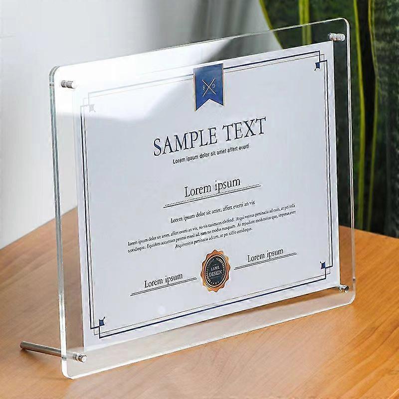 Acrylic Tabletop Transparent Frame for Wall Display