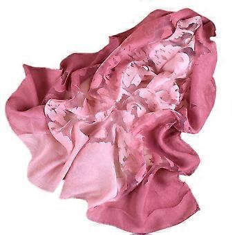 Mode Frauen Lange Baumwolle Chinlon Blumen Schal Kopftuch (#9)