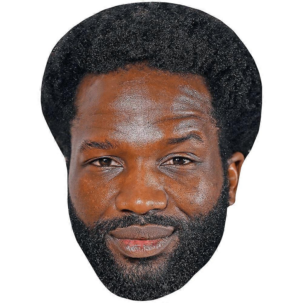 Sope Dirisu (Beard) Celebrity Mask, Flat Card Face