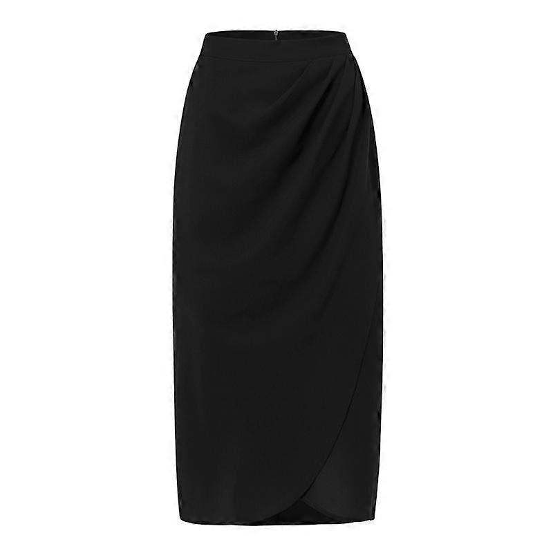 ZANZEA Irregular Hem Spring Women Solid Color Long Skirts