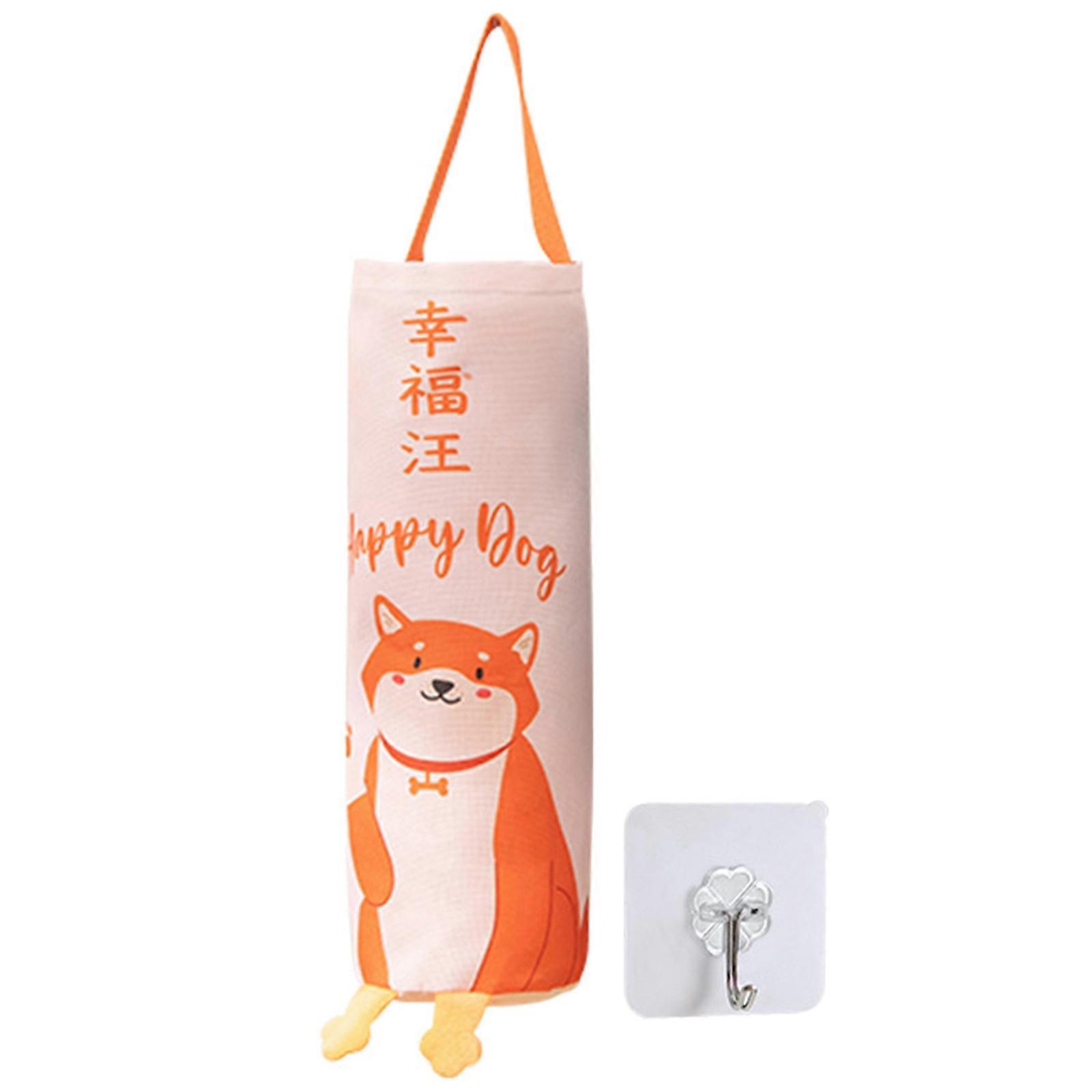 Space saving Trash Bag Storage Pouch Efficient Wall Mounted Bag Organizer Reusable Kitchen Hangings Storage Dispenser