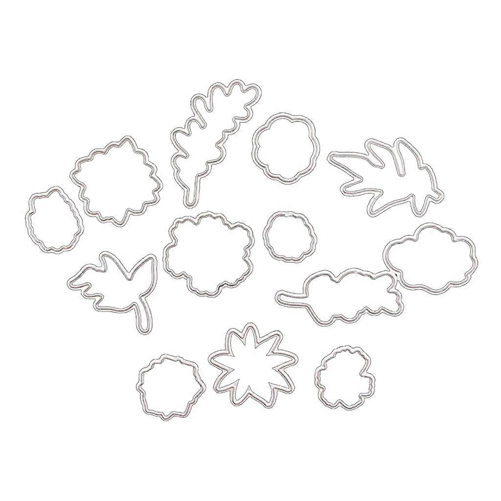 metall DIY Preging Form Blomst Plante Element Preging Sjablong Skjæring Dies For Album Papirkort Lage Scrapbooking