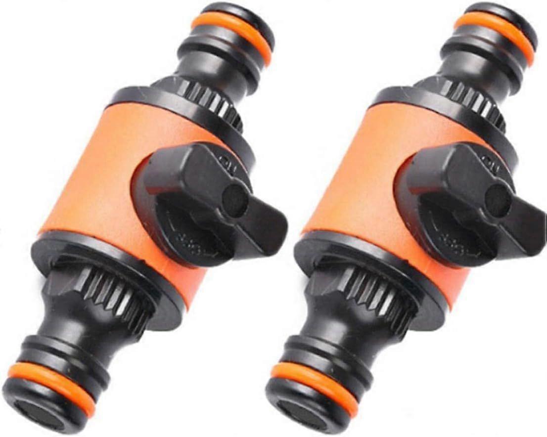 2pcs with Quick Connector Garden Agriculture Plastic Watering Extend Hose Pipe Irrigation Tubing Fittings