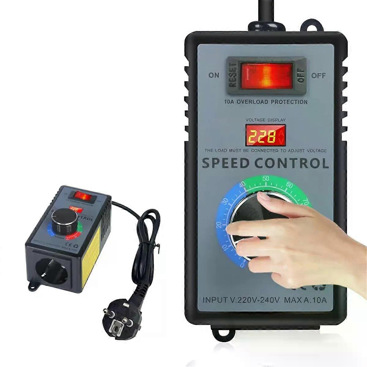 Speed Controller 230 V Frequency Converter 230 V Motor Voltage Regulator AC 220 V 10 A Highest Power 4000 W EU Plug