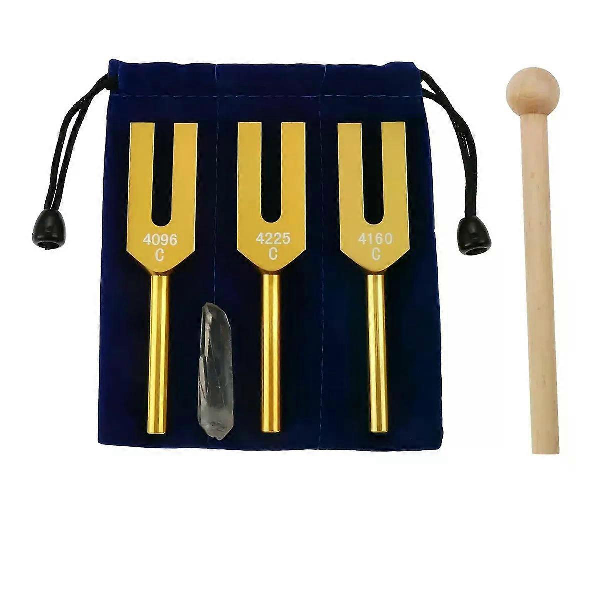Tuning Forks Set 4096 Hz 4160 Hz 4225 Hz for Sound Healing Musical Instrument Sound Vibration Tools A