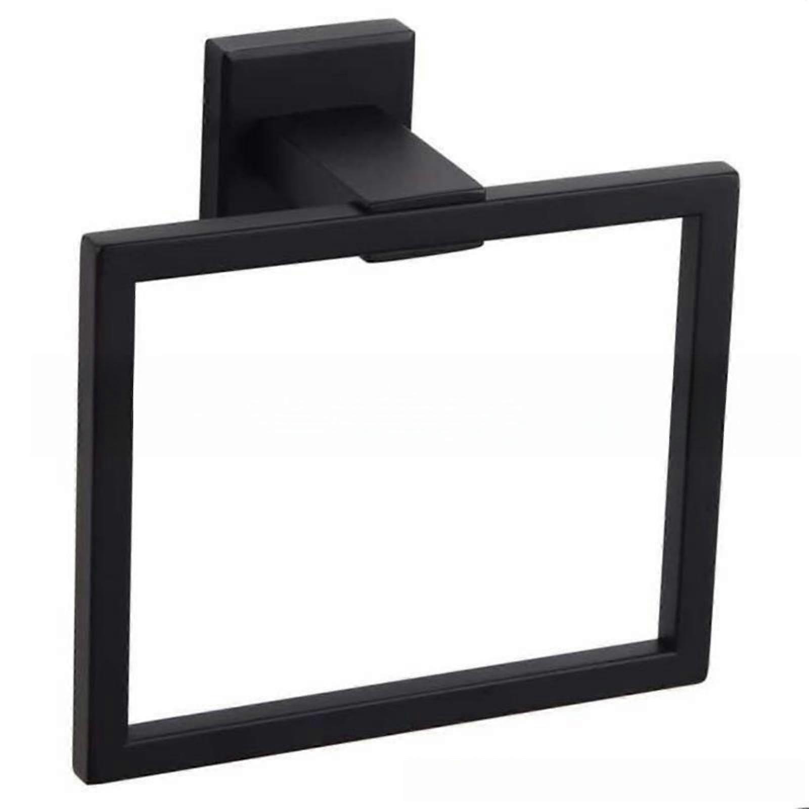 Square towel rack for bathroom organization and storage