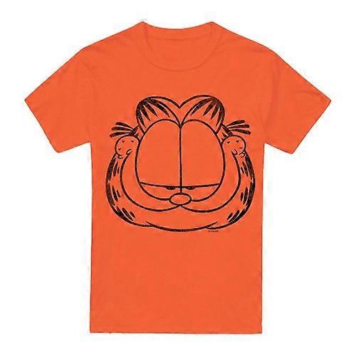Garfield Mens Smirking Distressed T-Shirt