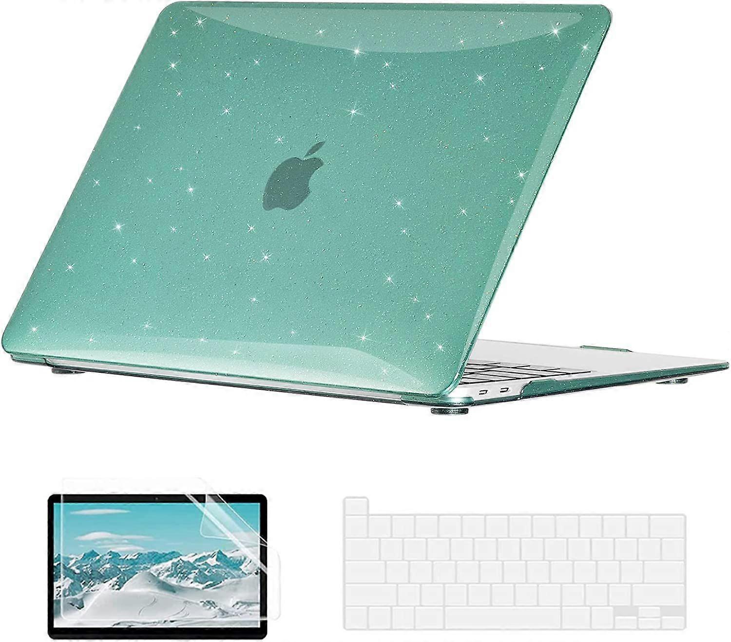 Compatible with MacBook Air 13 inch Case 2021 2020 2019 2018 M1 A2337 A2179 A1932 with Retina Display Touch IDCase + TPU Keyboard Skin Cover + Screen 