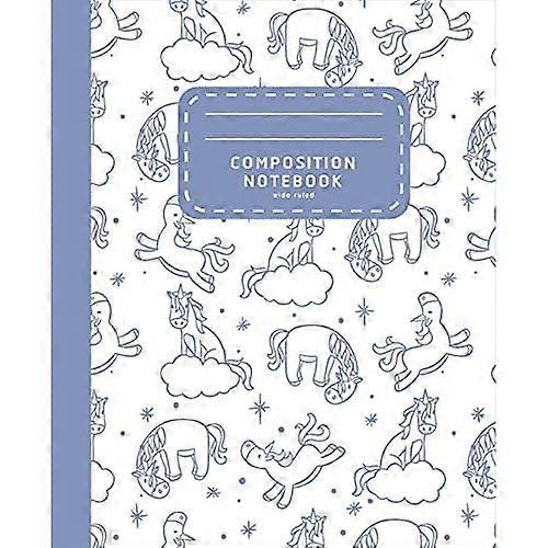 Composition Notebook: Lovely Wide Ruled Unicorn Notebook - Composition Notebook For Girls - School Notebook