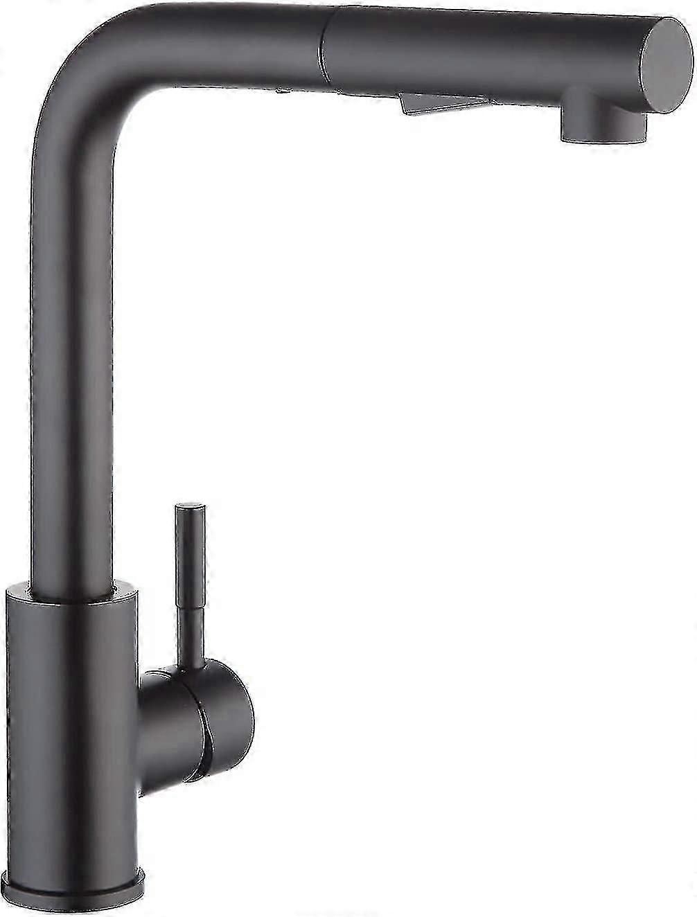 Robinet de cuisine avec jet noir, mitigeur de cuisine avec douchette extractible, mitigeur d’évier rotatif 360, robinet d’évier à 2 jets f26