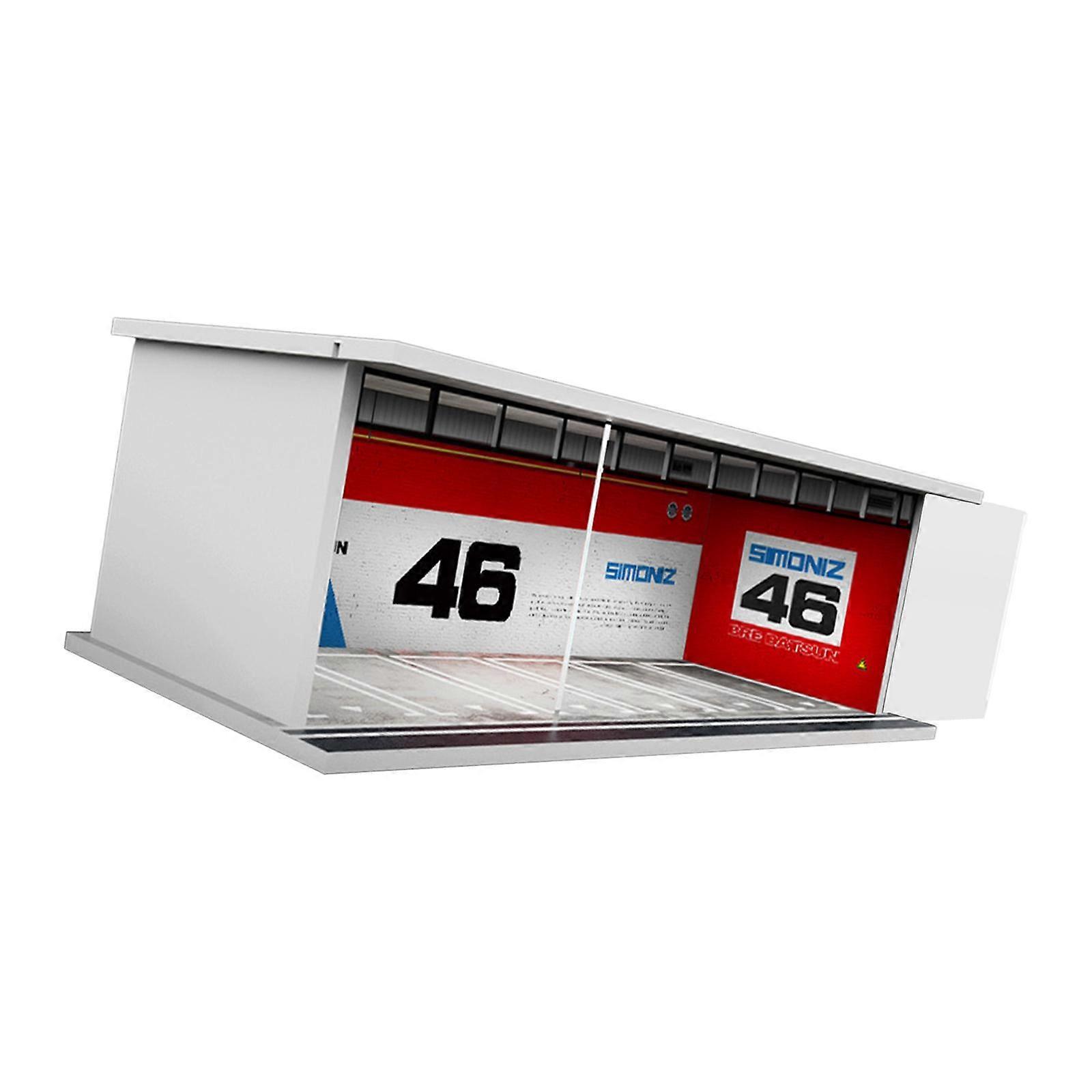 1/64 Diecast Car Display Case Vehicle Garage style A