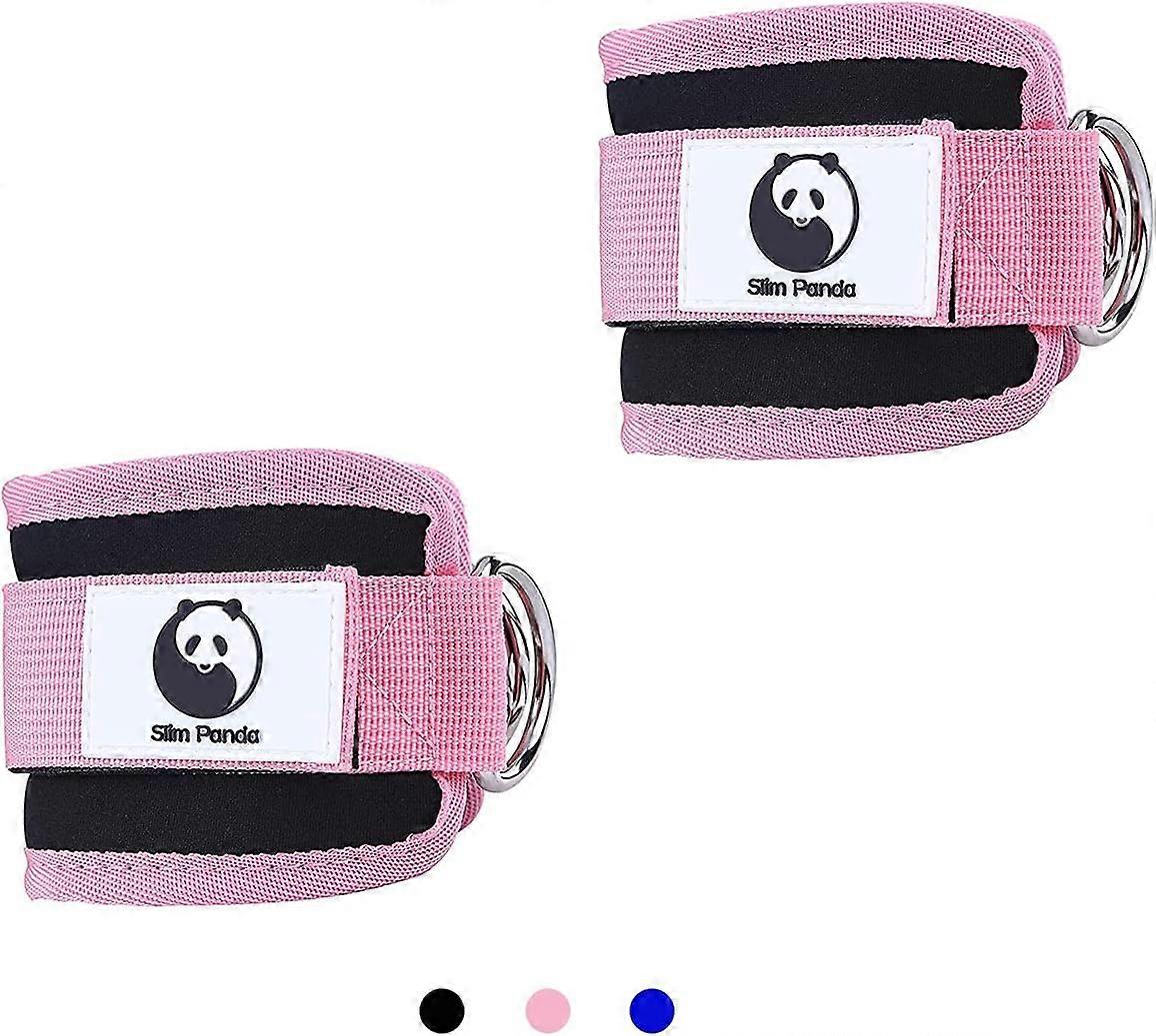 Ankle Straps for Cable Machine, Versatile Neoprene Padding D-Ring Cable Machine Attachment for Leg Exercises