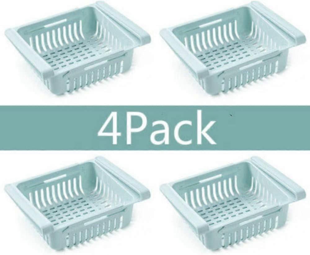 2024 Drawers, Adjustable Storage Shelf Fridge Partition Layer Organizer, Pull-out Fridge Drawer Organizer