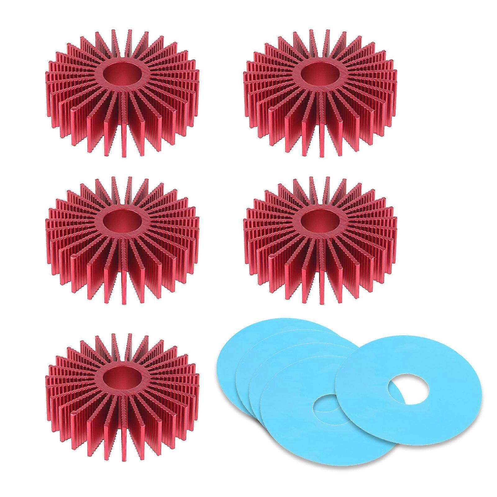 36mm Round Step Motor Heat Sinks Aluminum Heatsinks 36mm Diameter 9mm In Inner Diameter For Voron1.0 2.4 3D Printers Red