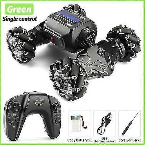 MoFun JC02 2.4G remote control twist multi-function stunt car compatible Orange compatible Green_Special Gift