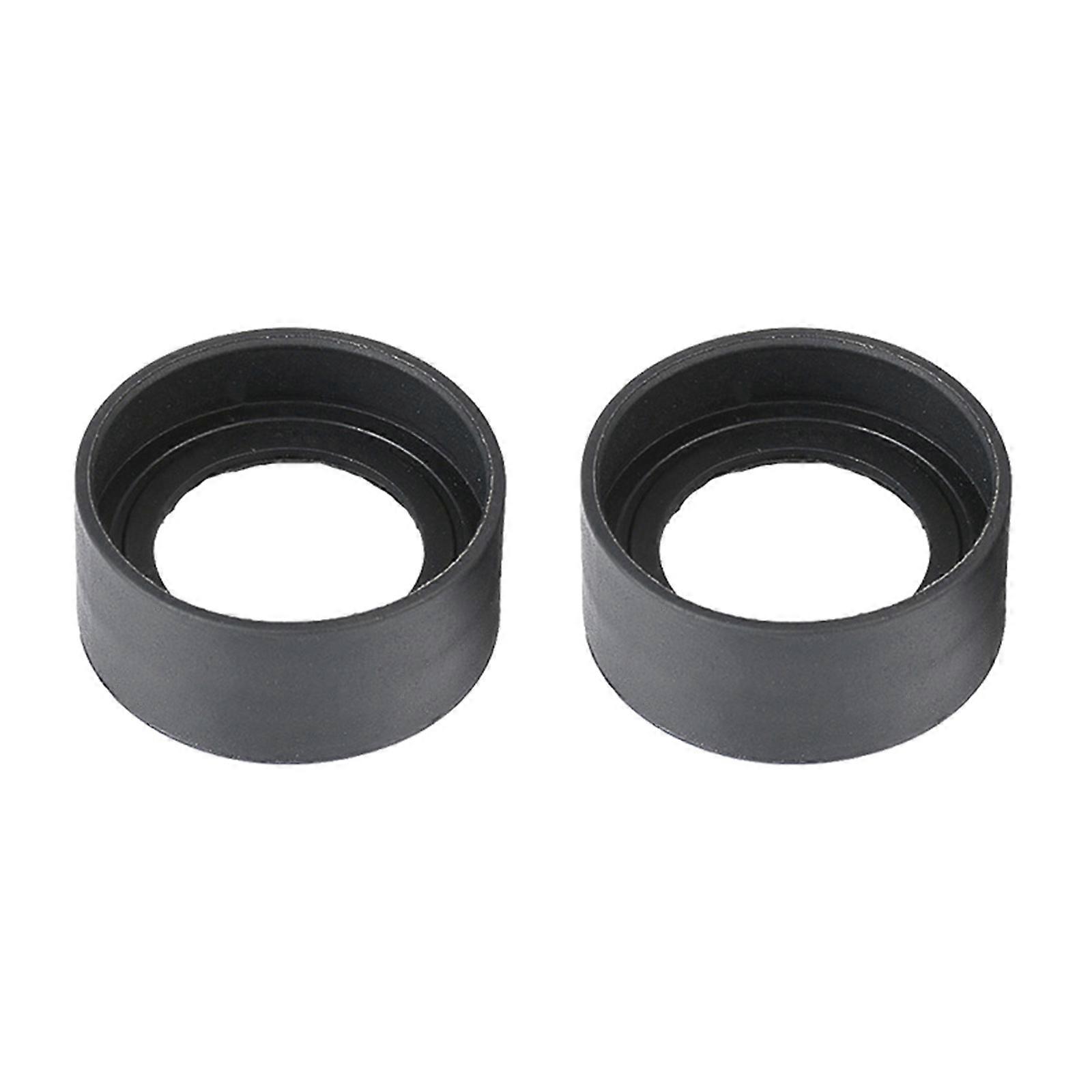 2PCS Various Biological Stereo Microscope Telescope Monocular Binoculars Use Rubber Eye Guards Cylinder Eye Shield Cups