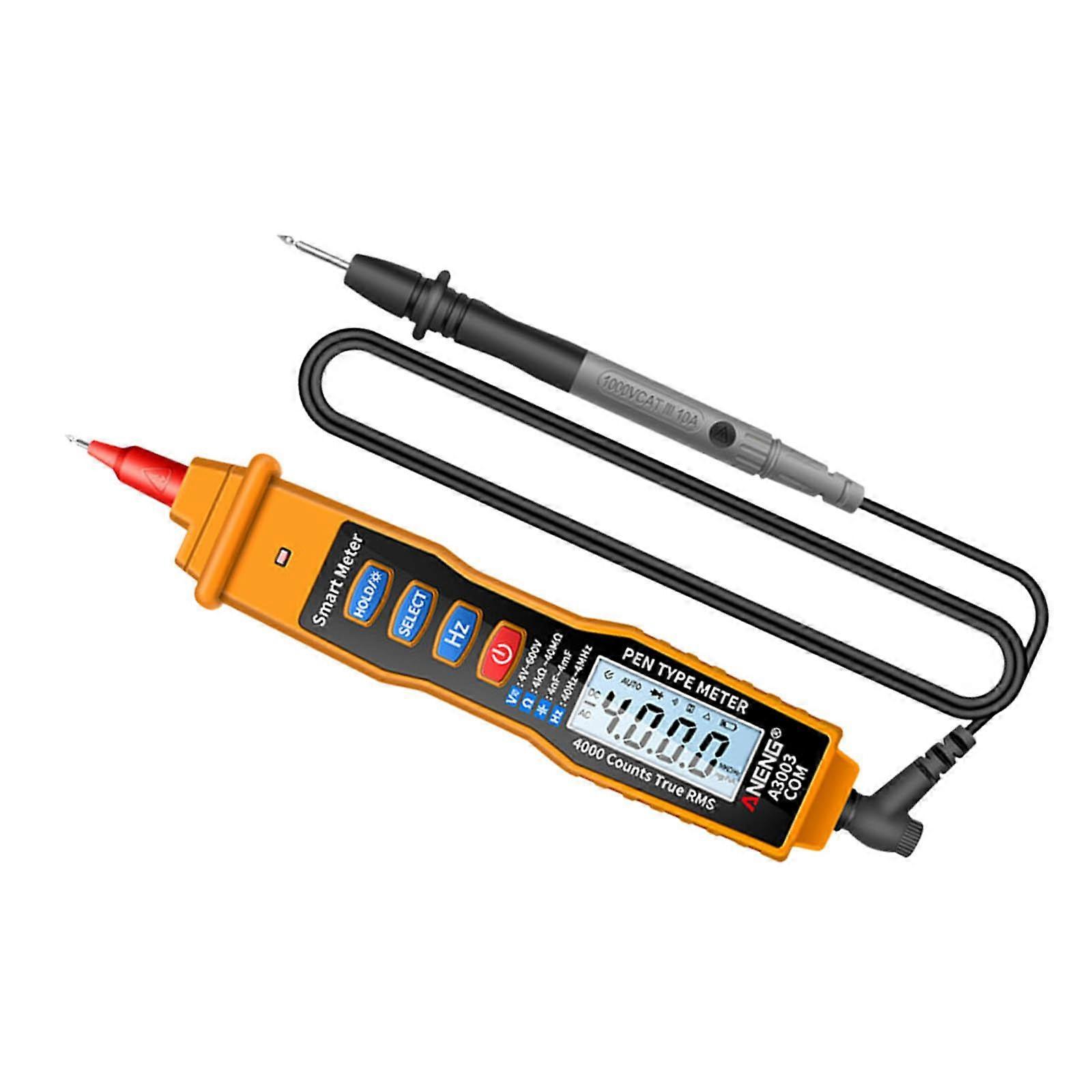 Digital Multimeter Pen Type Meter 4000 Counts Voltage Tester