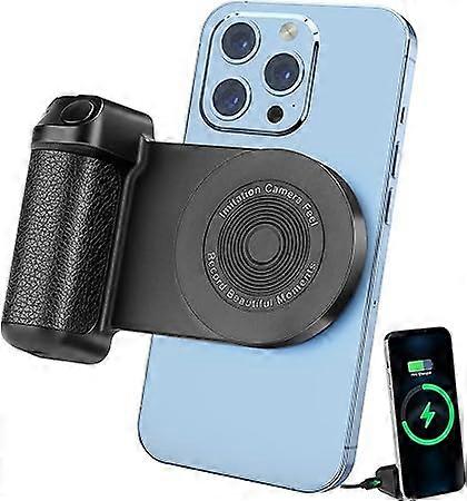 Magnetic Camera Handle Bluetooth Phone Holder Wireless Charging Stand with Magsafe Remote Control for Photo Video Shooting