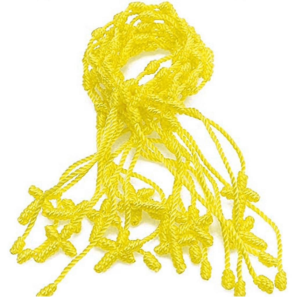 12PCS Tibet Bracelet Cord Bracelet Adjustable 7 Knot String for Cross Bracelet Adjustable Kabbalah Bracelet for Good Luc