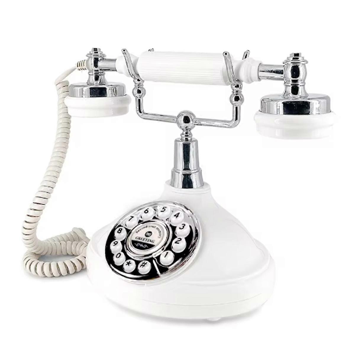 Audio Guest Book Wedding Phone Audio Guestbook Phone Vintage Style Audio Message Voicemail for Partys Birthdays White
