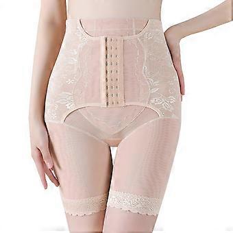 Body Shaper für Frauen Bauchkontrolle Hohe Taille Shapewear Shorts Butt Lifter Oberschenkel Slim Waist Trainer Shorts Unterwäsche Khaki XL