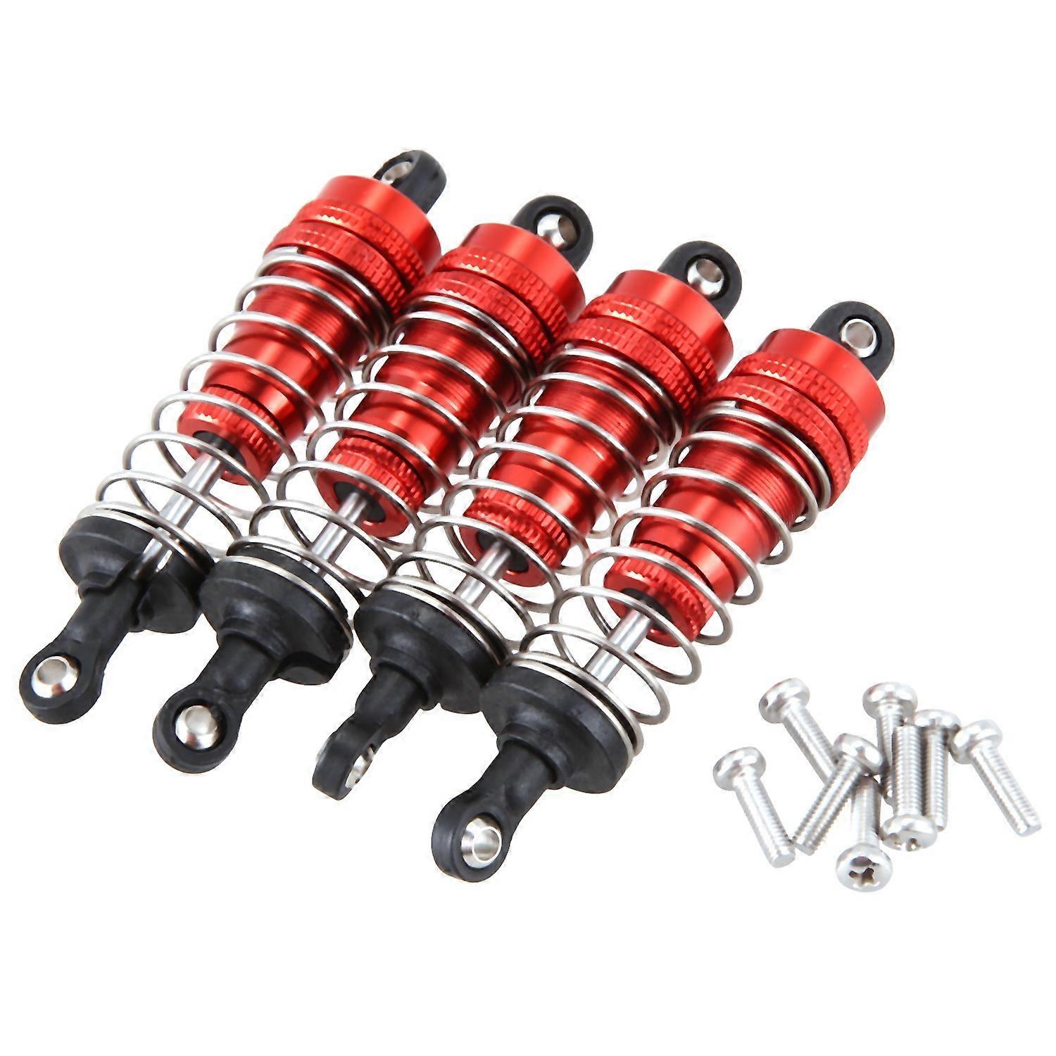 4Pcs Metal Shock Absorber Damper Replacement Accessory ,Red