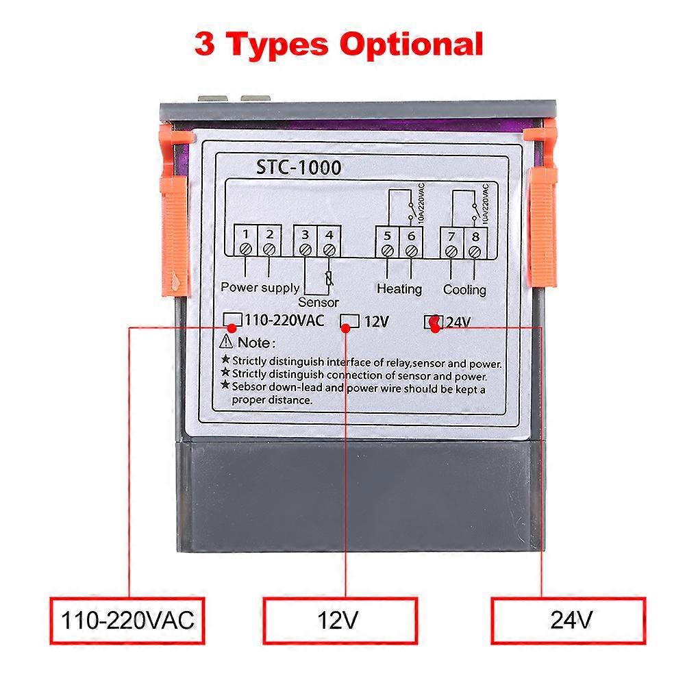 STC-1000 Digital Temperature Controller Heating Cooling Centigrade Thermostat with Sensor