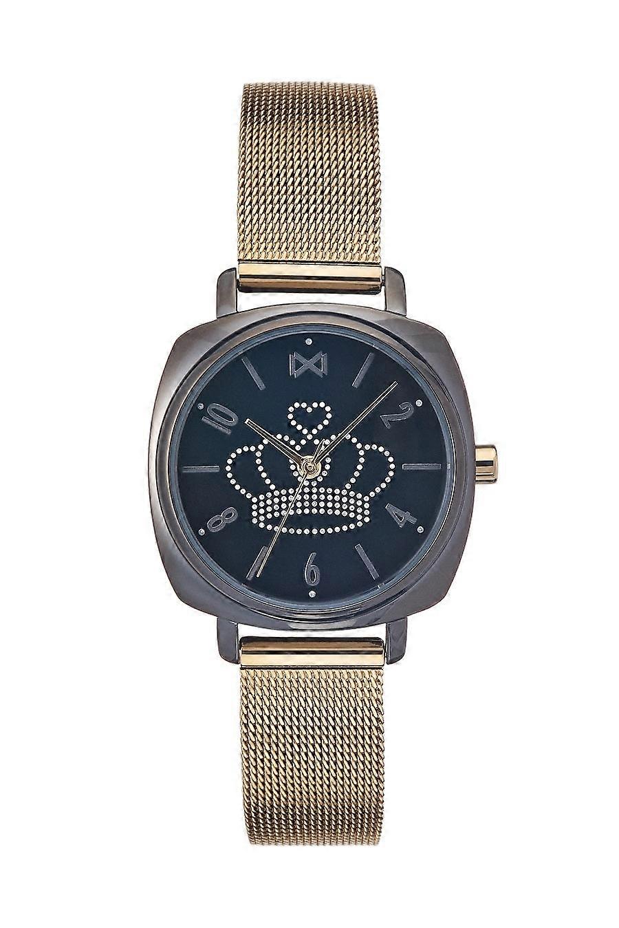 Mark Maddox Mm0101-55 Women's Analog Quartz Watch - Gold-tone Stainless Steel Case And Mesh Bracelet