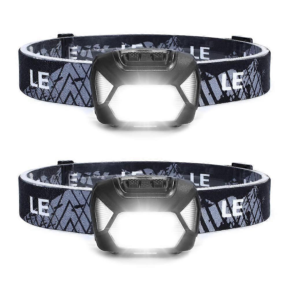 320015 Battery Powered Headlamp 1300Lux LED With Red Light IPX4 2 Pack