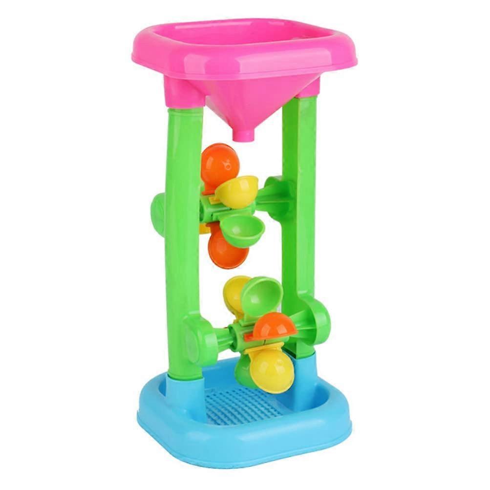Sand Wheel Beach Toy - Colorful Sand and Water Hourglass Wheel for Kids, Durable Summer Beach Play Tool, Lightweight Design