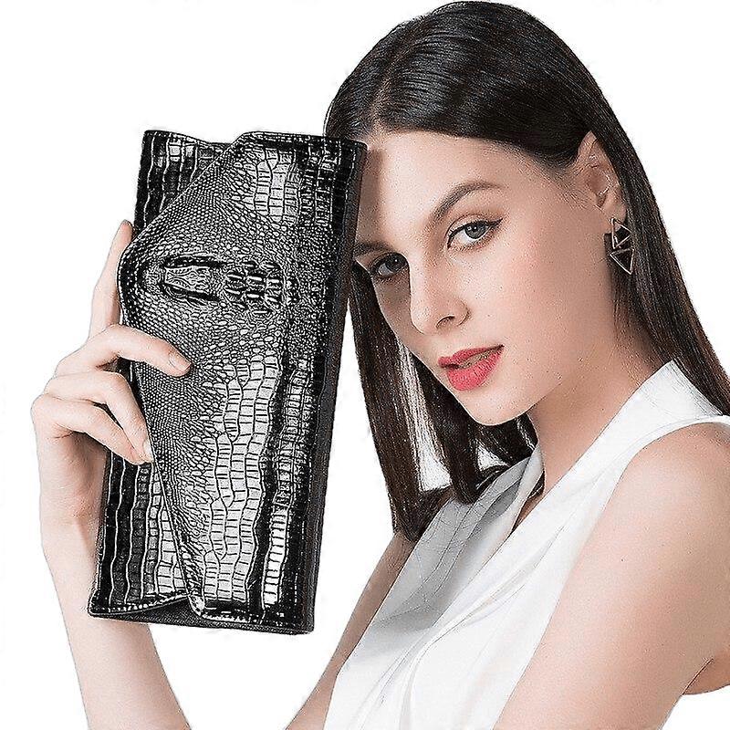 Pu New Crocodile Pattern Envelope Style Shoulder Bag For Women
