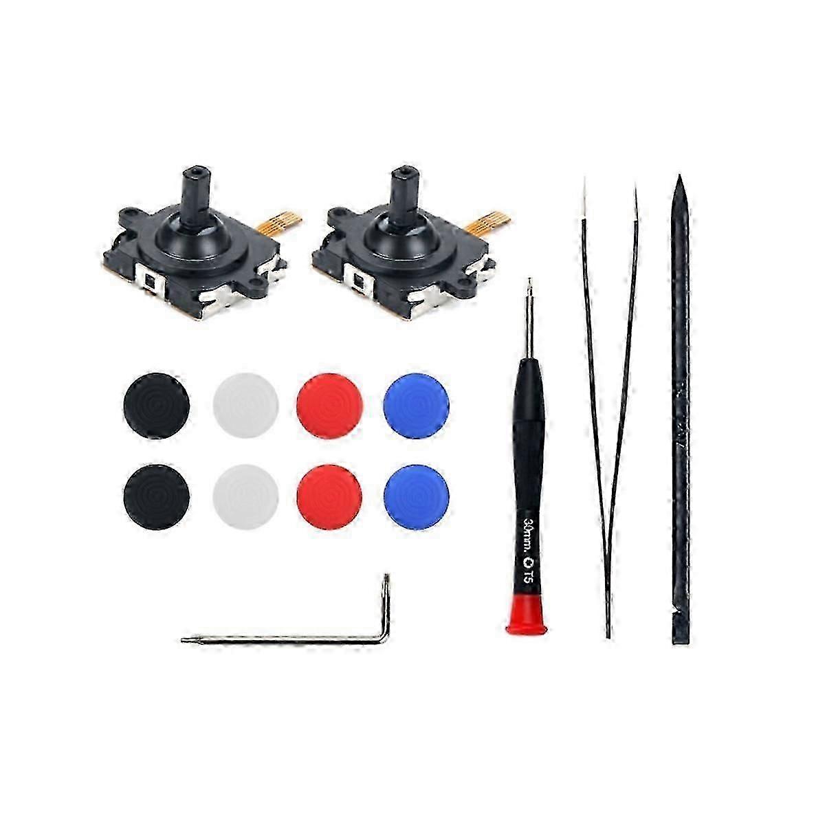 Game Controller Joystick Compatible with Quest 2 Disassembly Tool Set Thumbstick Caps Left/Right Re