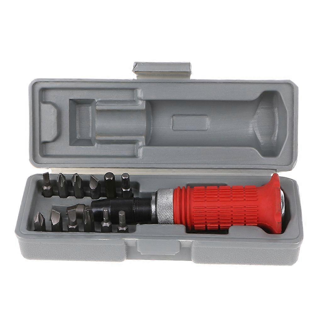 14pcs Multi-purpose Heavy Duty Impact Screwdriver Kit Chisel Bits Tools