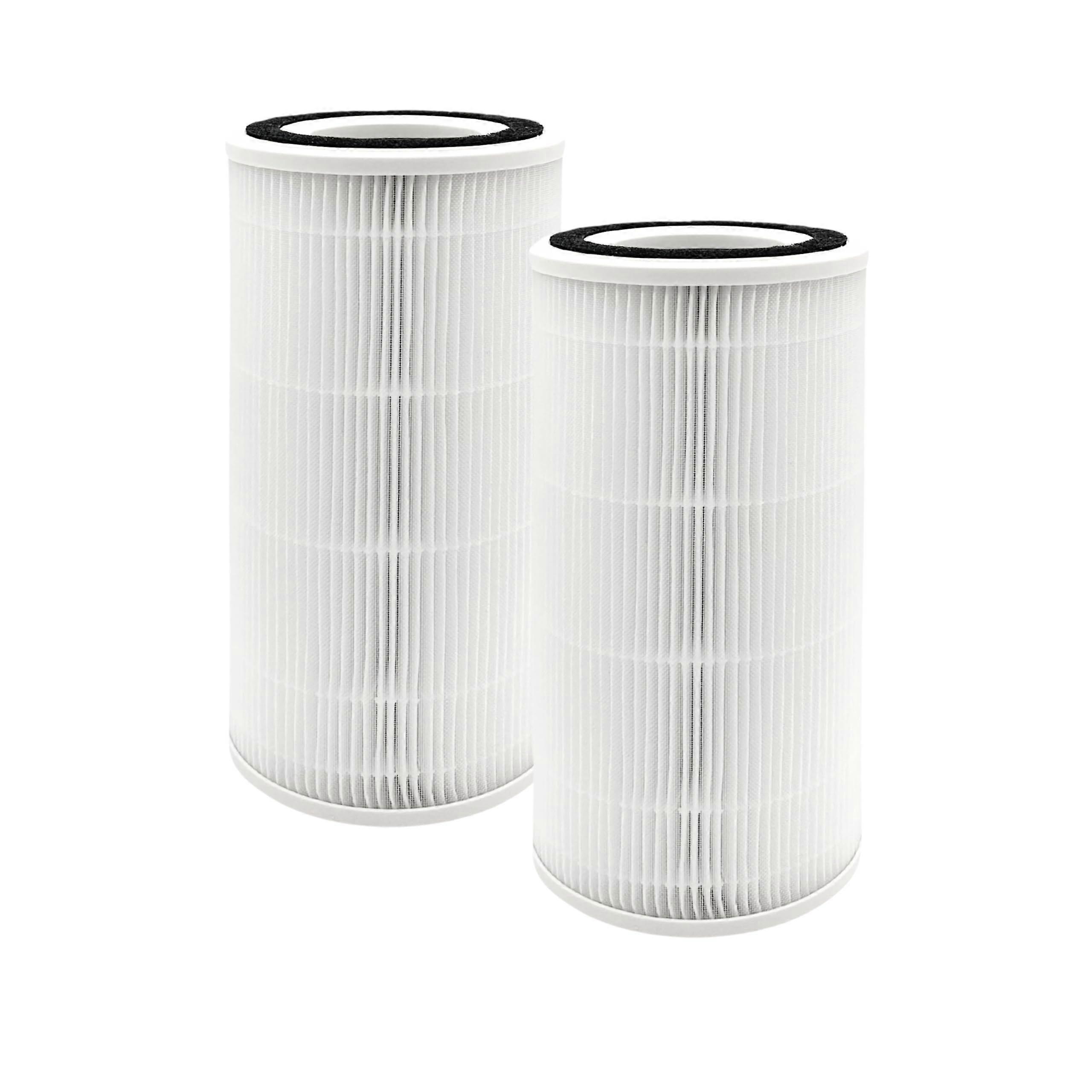 2 Packs Replacement Filter with 3-in-1 HEPA Carbon for Medium Room