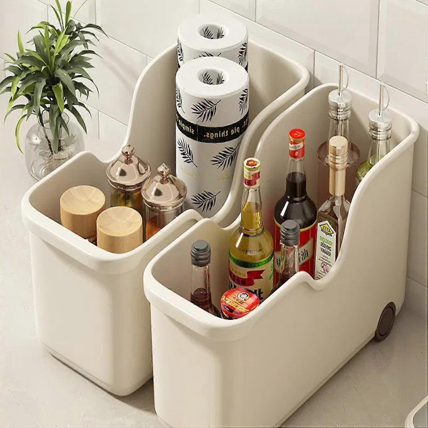 Storage with wheels | Cosmetic Organizer Shelf, Multipurpose Storage Organizer under the Kitchen