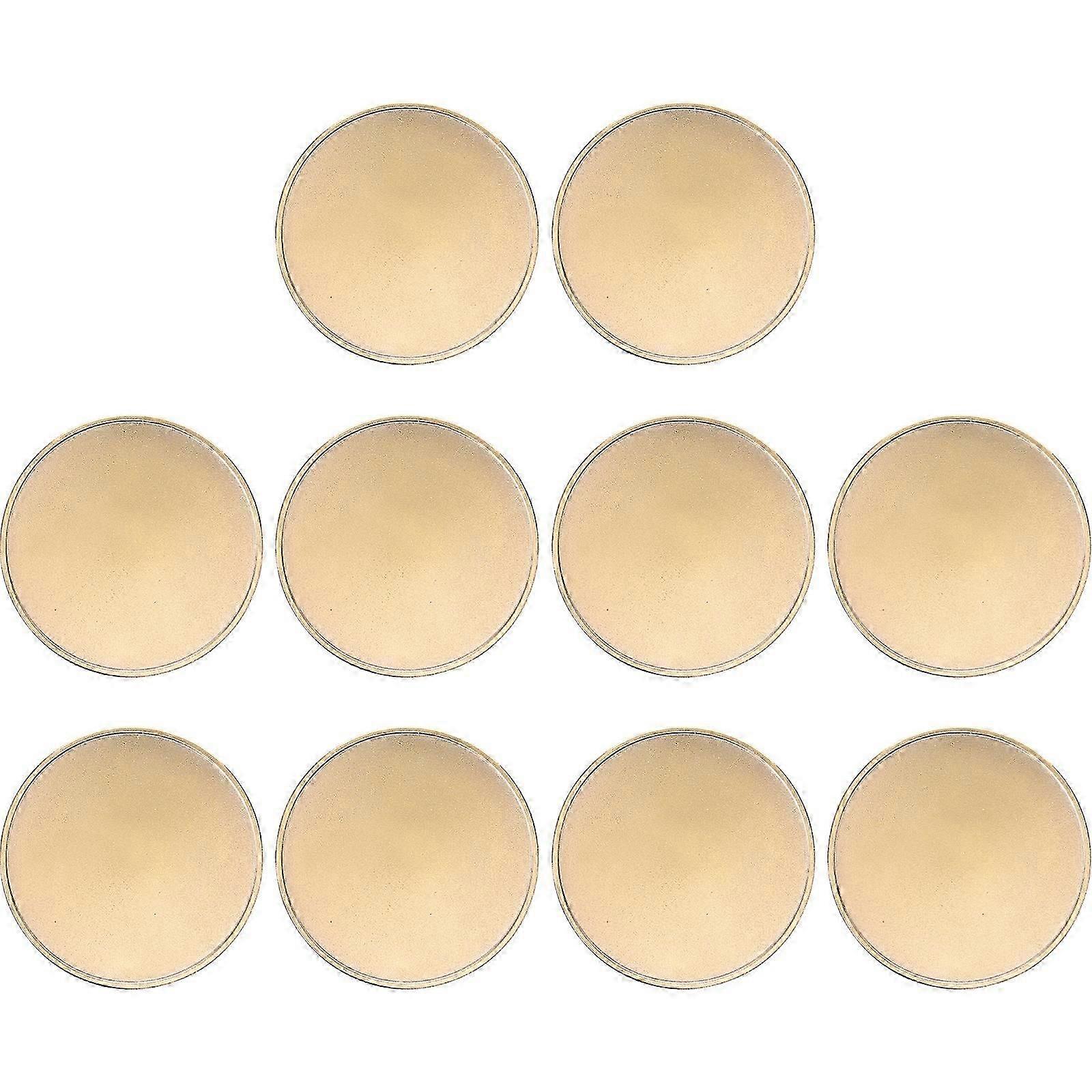 10pcsブランクチャレンジコイン彫刻ブランクコインDIYクラフト彫刻記念コイン