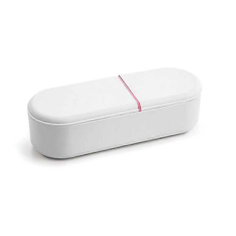 Household Battery Storage Box Data Cable Charger Storage Organizer Box, Color: Gray White Double Layer