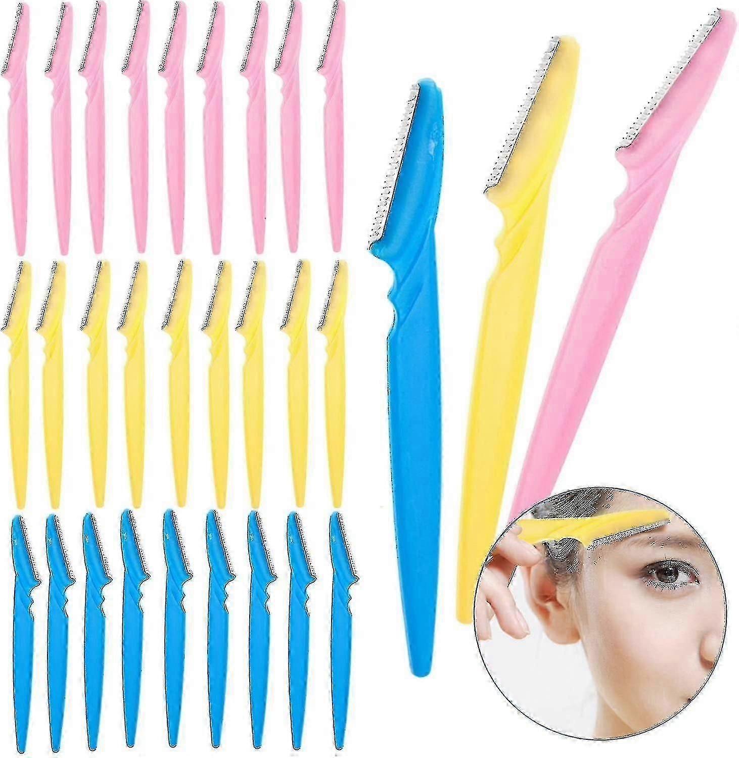 Ladies Razors Shavers Eyebrows Shapers Eyes Brows Trimmers Tools 30pcs