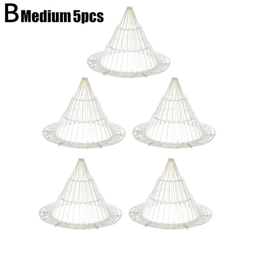 5Pcs Blumentopf Drain Net Hydrokultur Mesh Topf Kunststoff Kegel Mesh Dichtung Mesh-Matte