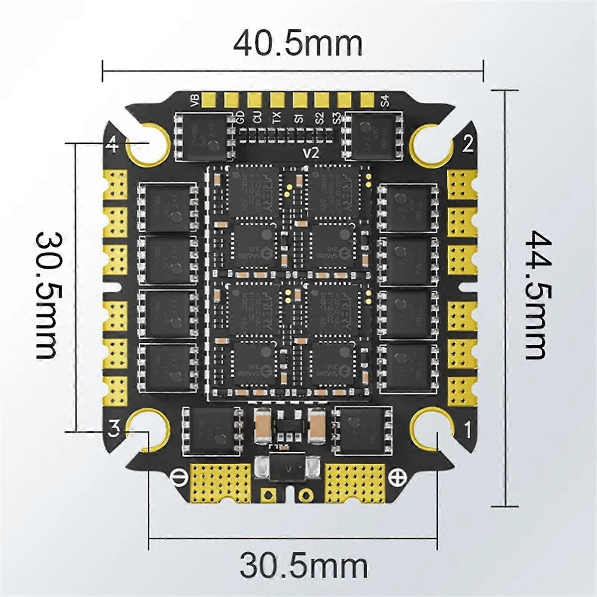 3065AM32 32Bit 65A 4-in-1 ESC 3065 V2 AM32 FPV 4-in-1 ESC 3-8S FPV