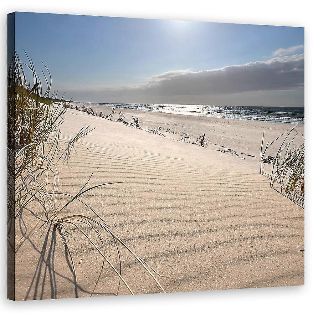 Lienzo, Dunas en una playa zen - 30x30