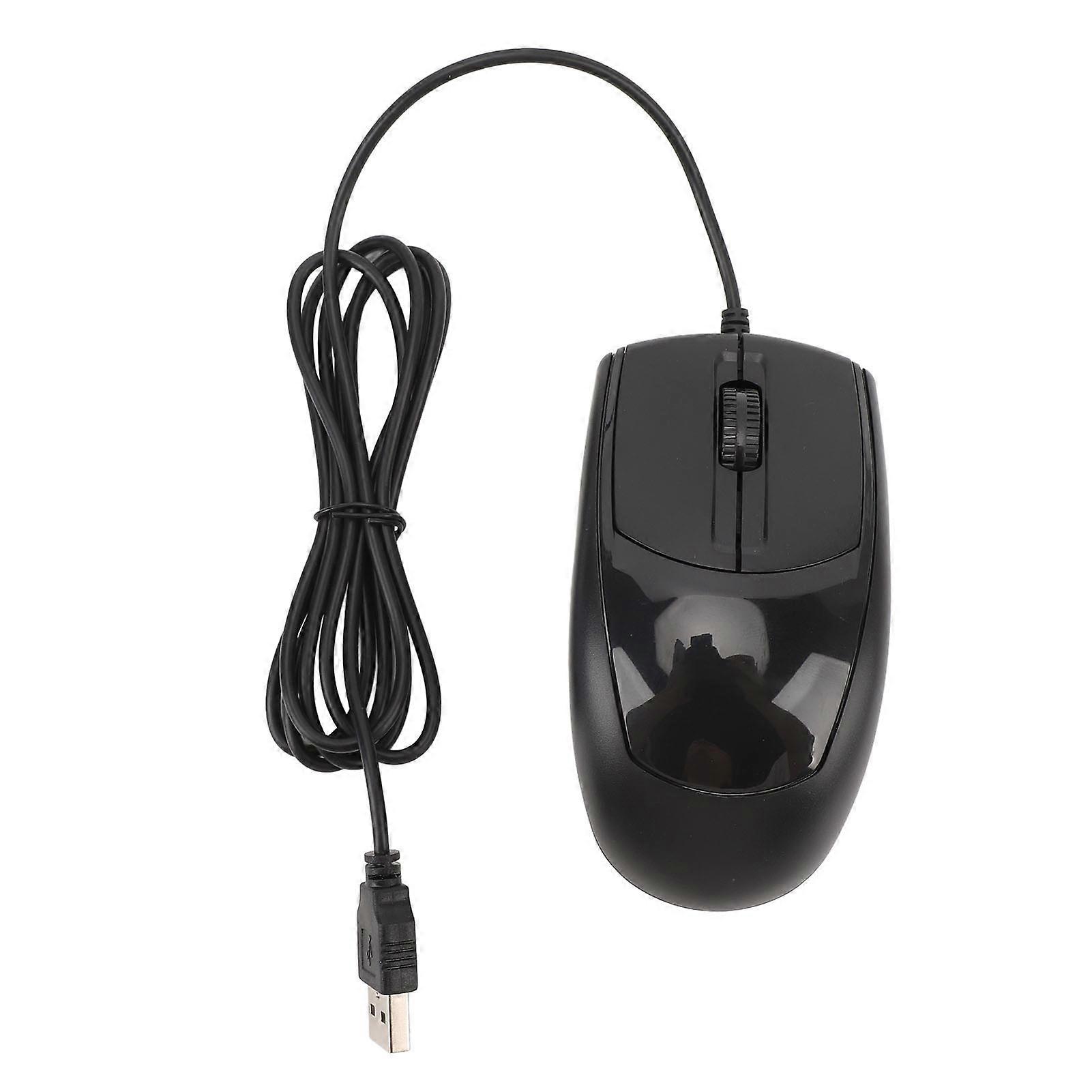 USB Wired Ergonomic Corded Computer 1200 DPI Silent Click Gaming Mouse for Office Laptop Desktop