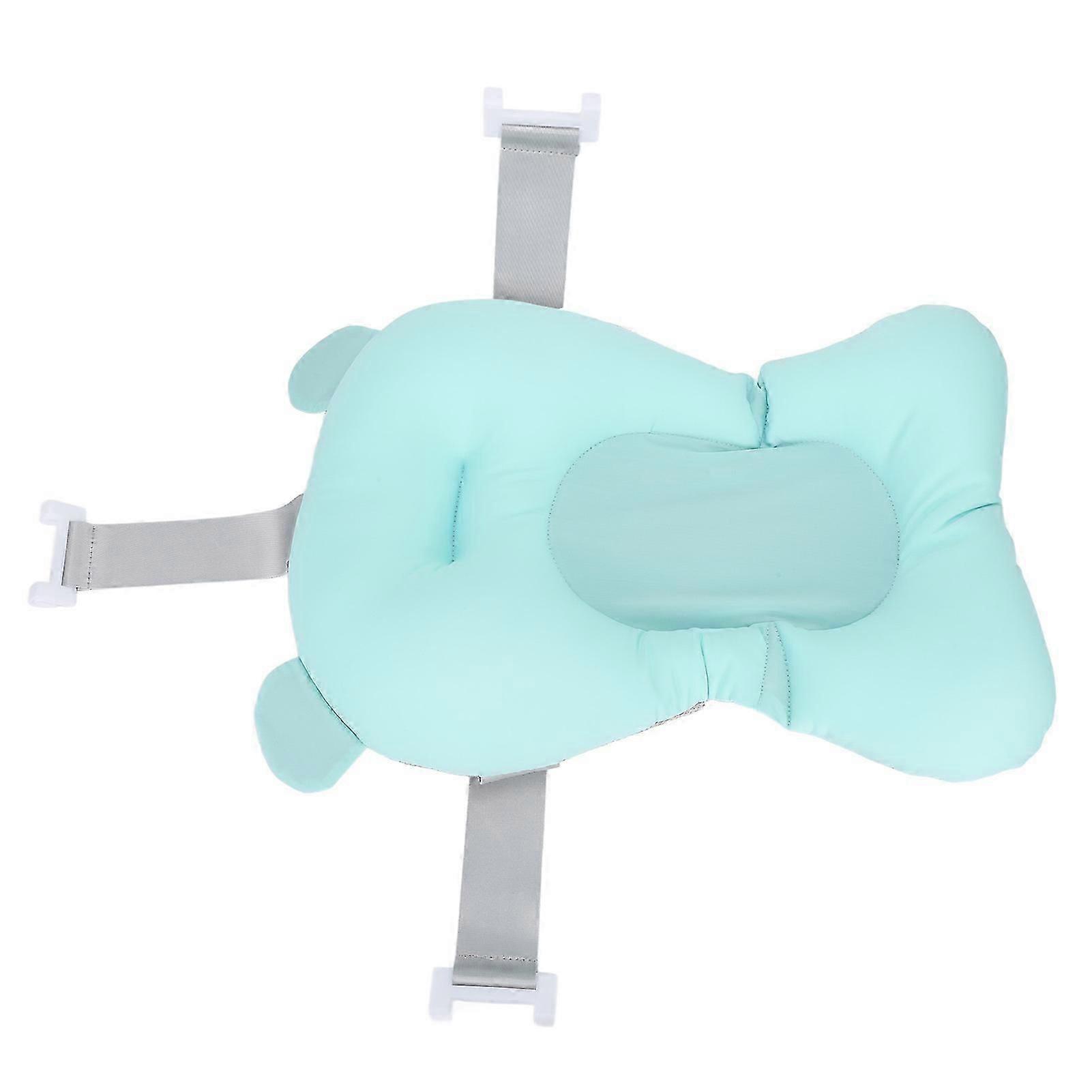 Baby Bath Cushion Pad 3 Points Support Floating Mat Slipless Mesh Seat Shower Bath Tub Pad For Newborn Infant Green