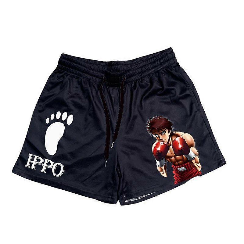 Erkek Boxer Şort Spor Şort Hajime no Ippo 3D Baskı Anime Spor Şort Erkek Cospaly Kısa Pantolon Spor Weatpants Yaz