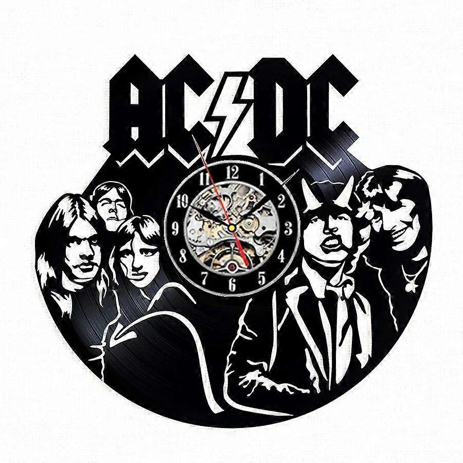 AC DC βινυλίου ρεκόρ ρολόι τοίχου μοντέρνο σχεδιασμό μουσική ροκ μπάντα vintage βινυλίου CD ρολόγια ρολόι τοίχου σπίτι διακόσμηση δώρα για τους οπαδούς