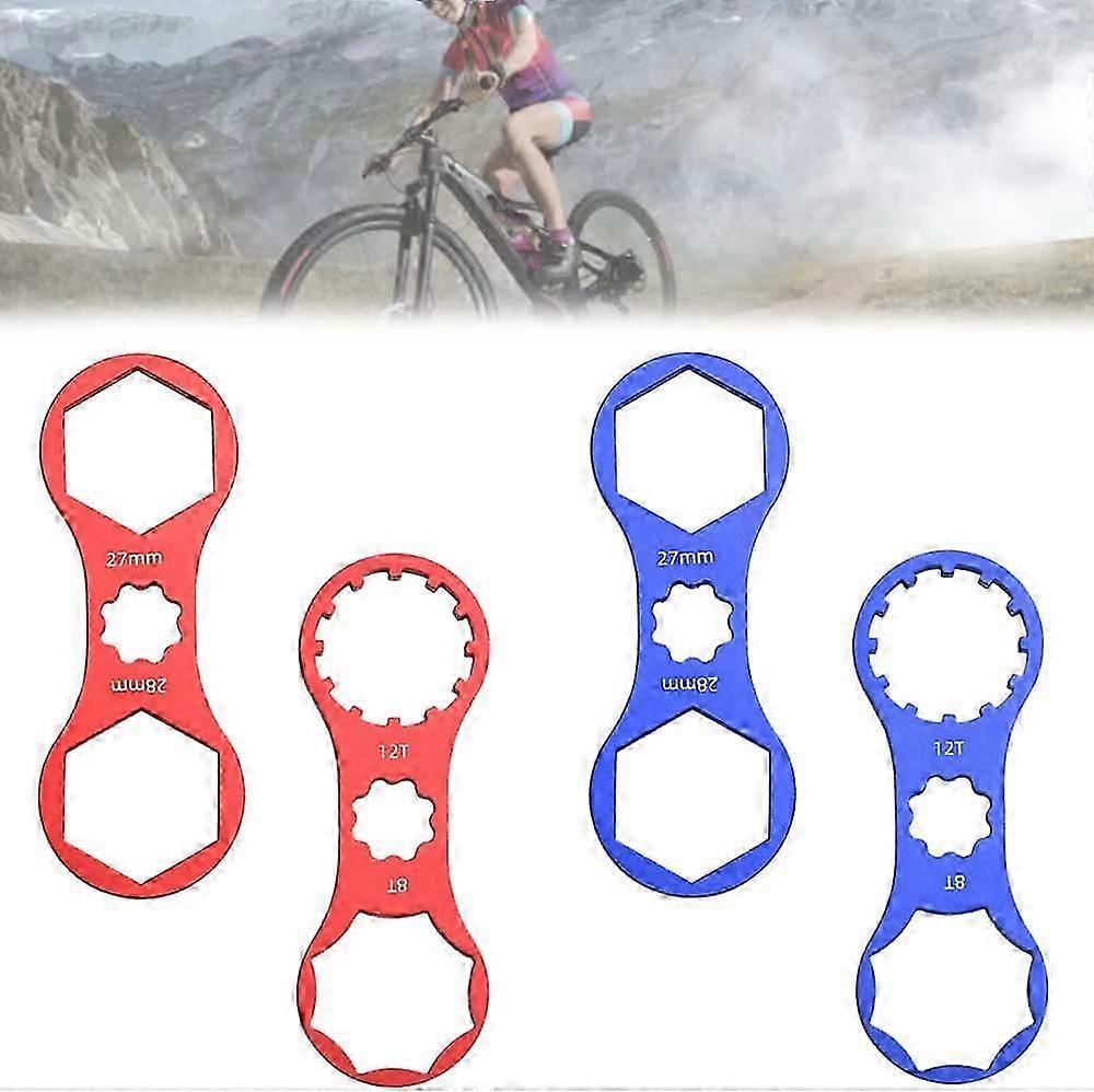 Bicycle Front Fork Tool Bike Front Fork Cap Wrench Spanner Multifunctional Axis Wrench Tool Bicycle