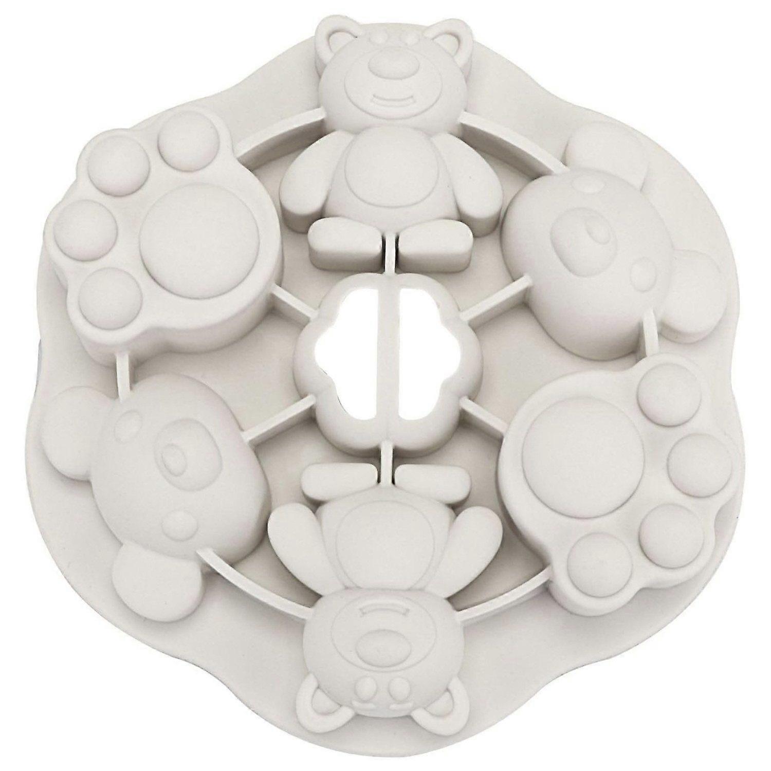 Silicone bear molds Flexible, heat-resistant & easy to clean, durable & versatile for baking