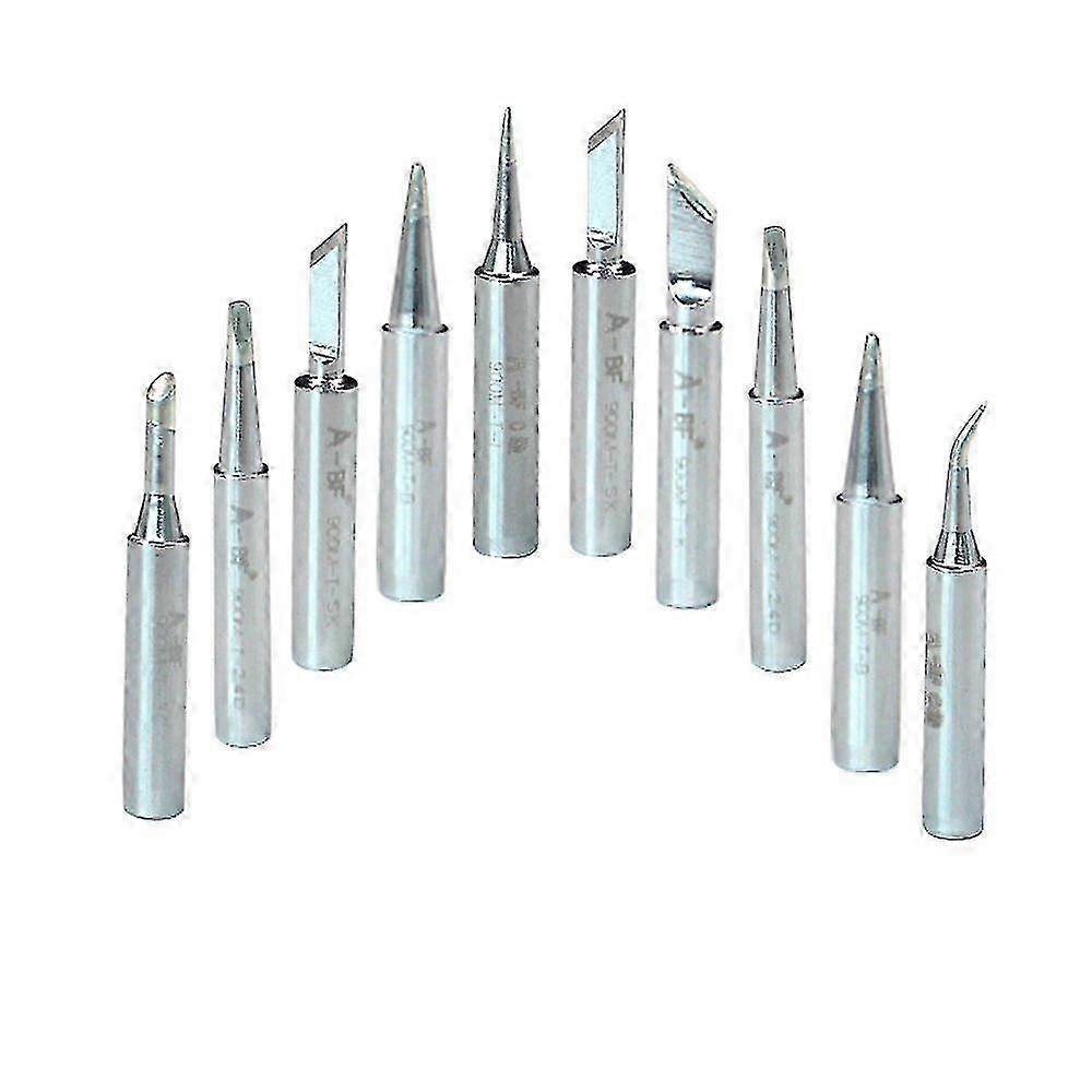 10pcs 900M-T Soldering Iron Tips Silver